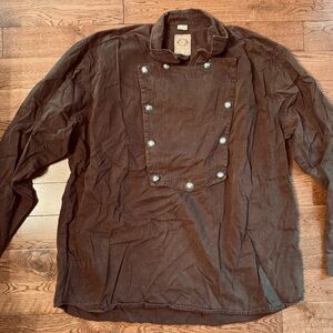 Stylish Brown Button-Down Shirt for Men